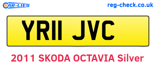 YR11JVC are the vehicle registration plates.