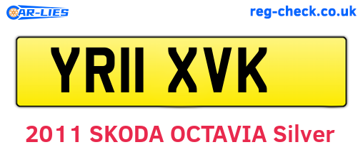 YR11XVK are the vehicle registration plates.