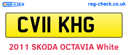 CV11KHG are the vehicle registration plates.
