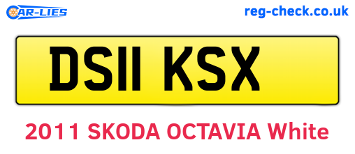 DS11KSX are the vehicle registration plates.