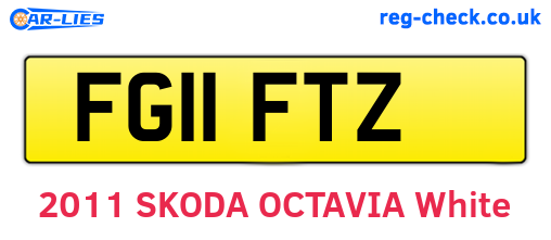 FG11FTZ are the vehicle registration plates.