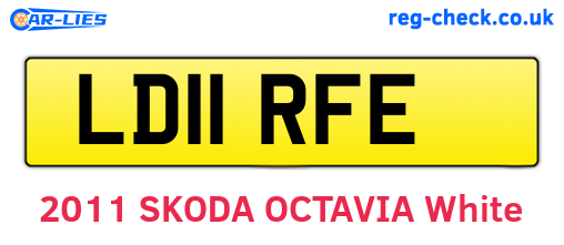 LD11RFE are the vehicle registration plates.
