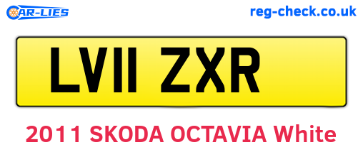 LV11ZXR are the vehicle registration plates.
