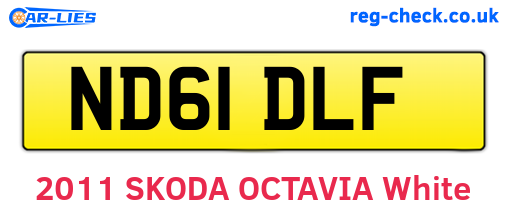 ND61DLF are the vehicle registration plates.