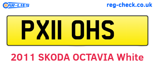 PX11OHS are the vehicle registration plates.