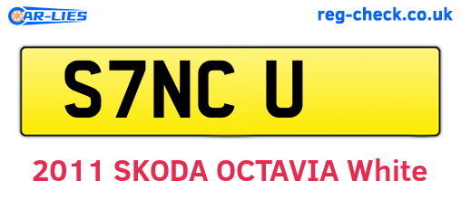 S7NCU are the vehicle registration plates.