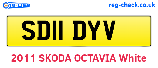SD11DYV are the vehicle registration plates.
