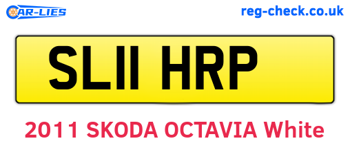 SL11HRP are the vehicle registration plates.