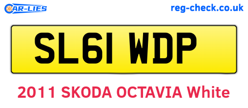 SL61WDP are the vehicle registration plates.