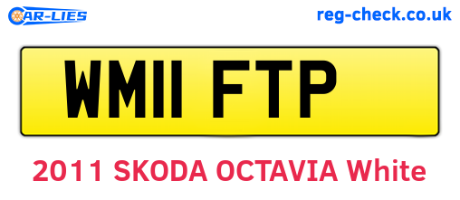 WM11FTP are the vehicle registration plates.