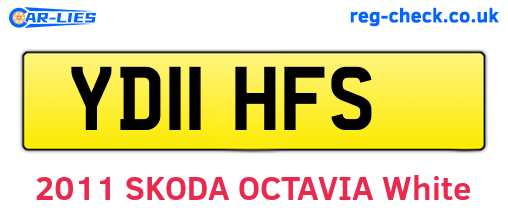 YD11HFS are the vehicle registration plates.