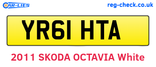 YR61HTA are the vehicle registration plates.
