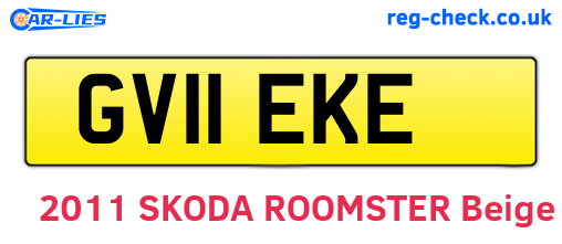 GV11EKE are the vehicle registration plates.