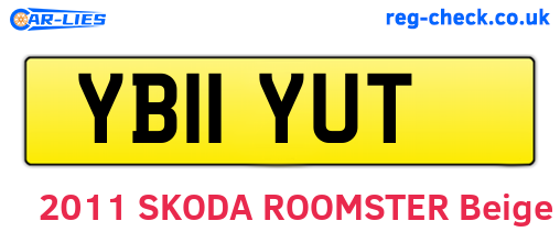 YB11YUT are the vehicle registration plates.