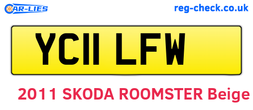 YC11LFW are the vehicle registration plates.