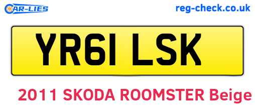 YR61LSK are the vehicle registration plates.