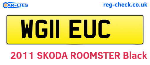 WG11EUC are the vehicle registration plates.