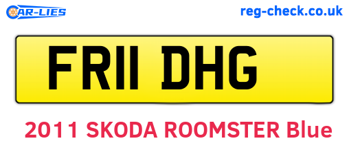 FR11DHG are the vehicle registration plates.