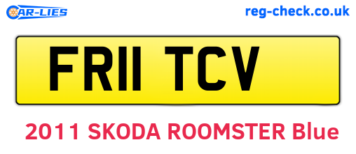 FR11TCV are the vehicle registration plates.