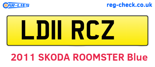 LD11RCZ are the vehicle registration plates.
