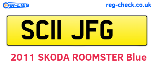 SC11JFG are the vehicle registration plates.
