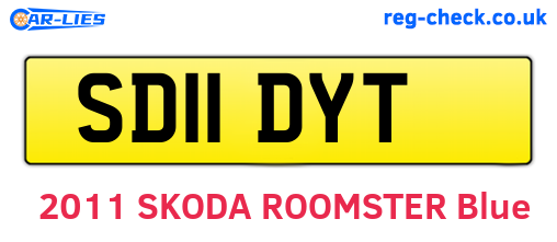 SD11DYT are the vehicle registration plates.