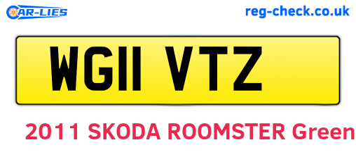 WG11VTZ are the vehicle registration plates.