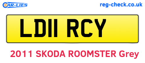 LD11RCY are the vehicle registration plates.