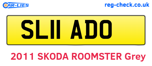 SL11ADO are the vehicle registration plates.