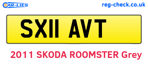 SX11AVT are the vehicle registration plates.