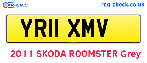 YR11XMV are the vehicle registration plates.