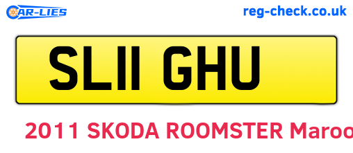 SL11GHU are the vehicle registration plates.