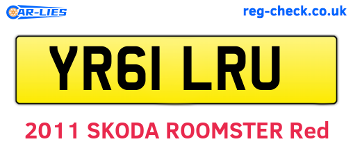 YR61LRU are the vehicle registration plates.