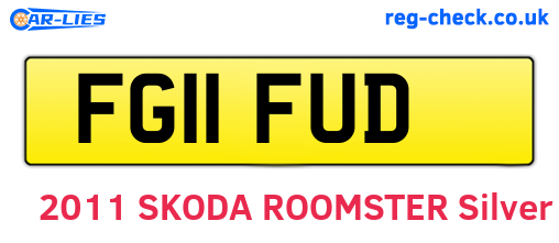 FG11FUD are the vehicle registration plates.