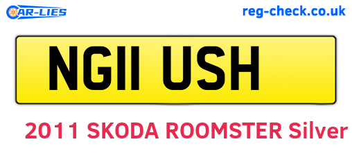 NG11USH are the vehicle registration plates.