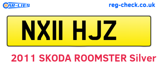 NX11HJZ are the vehicle registration plates.