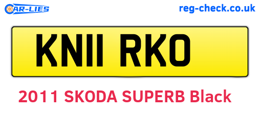 KN11RKO are the vehicle registration plates.