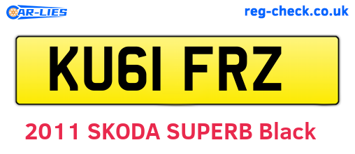 KU61FRZ are the vehicle registration plates.