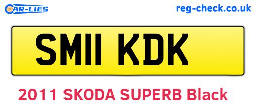 SM11KDK are the vehicle registration plates.