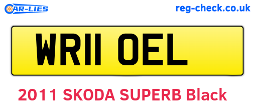 WR11OEL are the vehicle registration plates.