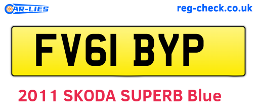 FV61BYP are the vehicle registration plates.