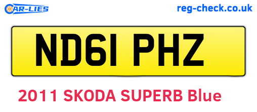 ND61PHZ are the vehicle registration plates.