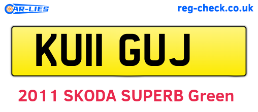 KU11GUJ are the vehicle registration plates.