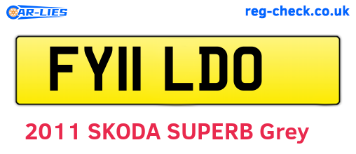 FY11LDO are the vehicle registration plates.