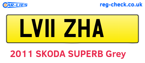 LV11ZHA are the vehicle registration plates.