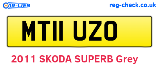 MT11UZO are the vehicle registration plates.