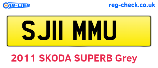 SJ11MMU are the vehicle registration plates.