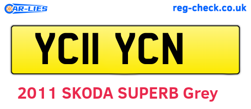 YC11YCN are the vehicle registration plates.
