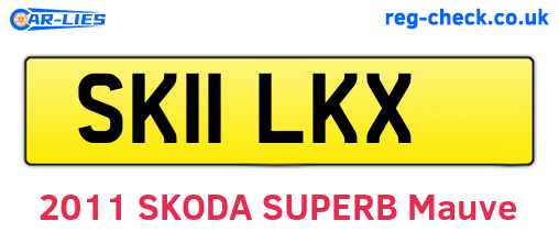 SK11LKX are the vehicle registration plates.
