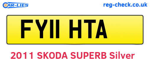 FY11HTA are the vehicle registration plates.